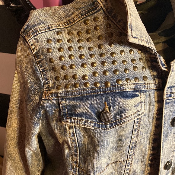 Studded denim jacket - Picture 2 of 5